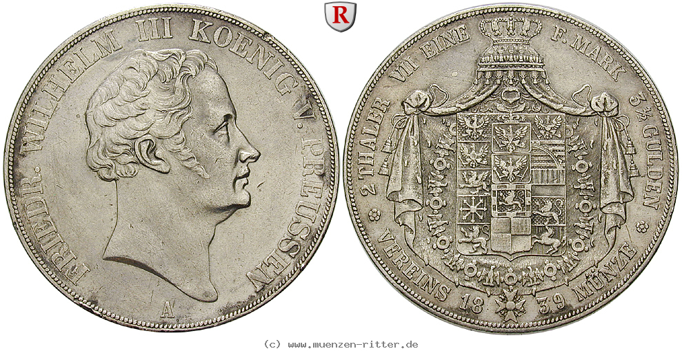 Klicken Sie auf das Bild um es auf Ihrem Rechner zu speichern brandenburg-preussen-friedrich-wilhelm-iii-vereinsdoppeltaler/79753.jpg