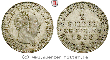 Klicken Sie auf das Bild um es auf Ihrem Rechner zu speichern brandenburg-preussen-friedrich-wilhelm-iv-1-2-silbergroschen/42894.jpg