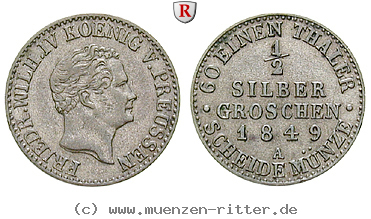 Klicken Sie auf das Bild um es auf Ihrem Rechner zu speichern brandenburg-preussen-friedrich-wilhelm-iv-1-2-silbergroschen/85963.jpg