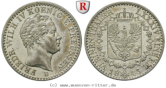 Klicken Sie auf das Bild um es auf Ihrem Rechner zu speichern brandenburg-preussen-friedrich-wilhelm-iv-1-6-taler/85142.jpg
