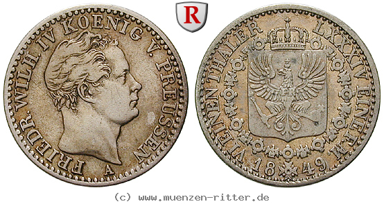 Klicken Sie auf das Bild um es auf Ihrem Rechner zu speichern brandenburg-preussen-friedrich-wilhelm-iv-1-6-taler/85967.jpg