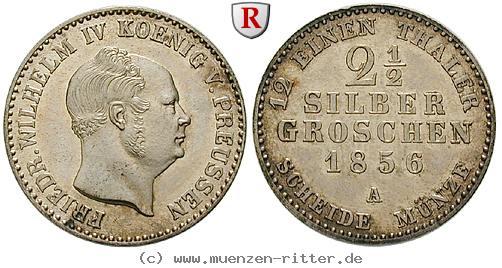 Klicken Sie auf das Bild um es auf Ihrem Rechner zu speichern brandenburg-preussen-friedrich-wilhelm-iv-2-1-2-silbergroschen/35396.jpg