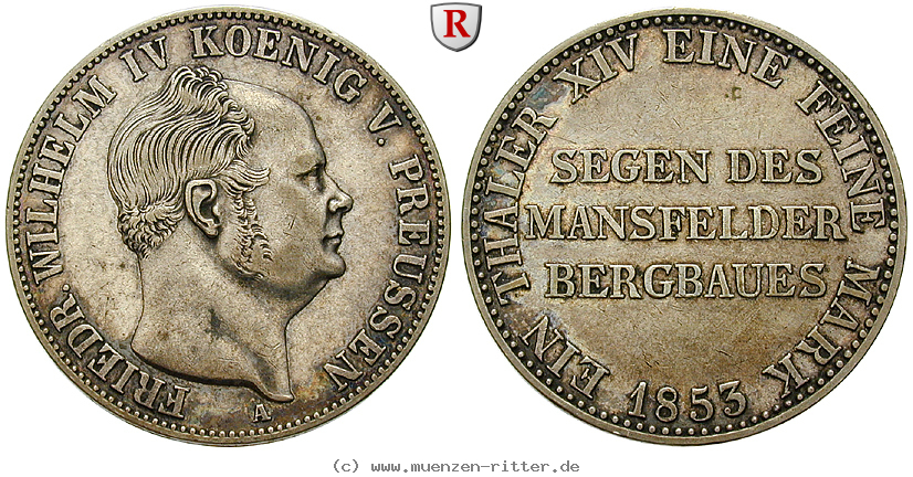 Klicken Sie auf das Bild um es auf Ihrem Rechner zu speichern brandenburg-preussen-friedrich-wilhelm-iv-ausbeutetaler/101757.jpg