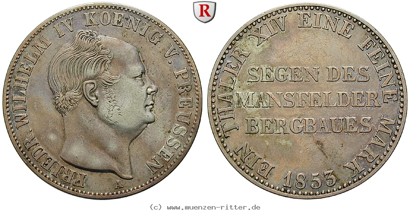 Klicken Sie auf das Bild um es auf Ihrem Rechner zu speichern brandenburg-preussen-friedrich-wilhelm-iv-ausbeutetaler/103846.jpg