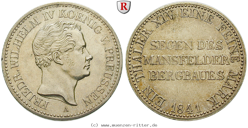 Klicken Sie auf das Bild um es auf Ihrem Rechner zu speichern brandenburg-preussen-friedrich-wilhelm-iv-ausbeutetaler/88259.jpg