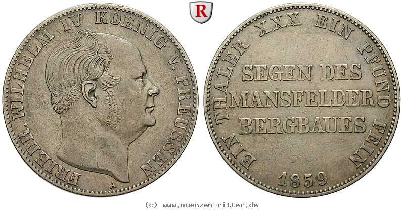 brandenburg-preussen-friedrich-wilhelm-iv-ausbeutevereinstaler/101401.jpg