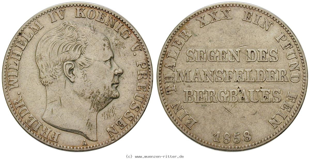 Klicken Sie auf das Bild um es auf Ihrem Rechner zu speichern brandenburg-preussen-friedrich-wilhelm-iv-ausbeutevereinstaler/35742.jpg