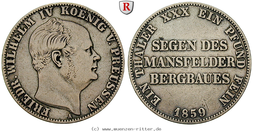 Klicken Sie auf das Bild um es auf Ihrem Rechner zu speichern brandenburg-preussen-friedrich-wilhelm-iv-ausbeutevereinstaler/63207.jpg