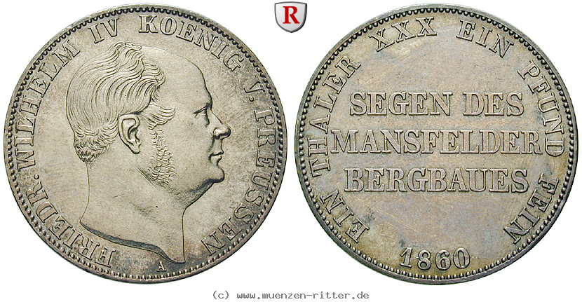 Klicken Sie auf das Bild um es auf Ihrem Rechner zu speichern brandenburg-preussen-friedrich-wilhelm-iv-ausbeutevereinstaler/67215.jpg