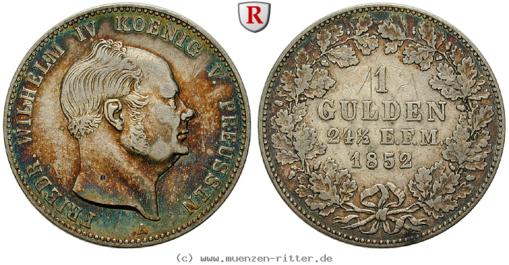 Klicken Sie auf das Bild um es auf Ihrem Rechner zu speichern brandenburg-preussen-friedrich-wilhelm-iv-gulden/91247.jpg