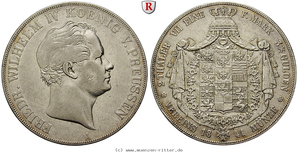 Klicken Sie auf das Bild um es auf Ihrem Rechner zu speichern brandenburg-preussen-friedrich-wilhelm-iv-vereinsdoppeltaler/101754.jpg