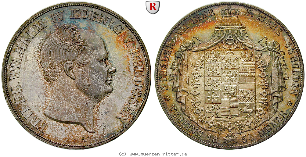 Klicken Sie auf das Bild um es auf Ihrem Rechner zu speichern brandenburg-preussen-friedrich-wilhelm-iv-vereinsdoppeltaler/36152.jpg