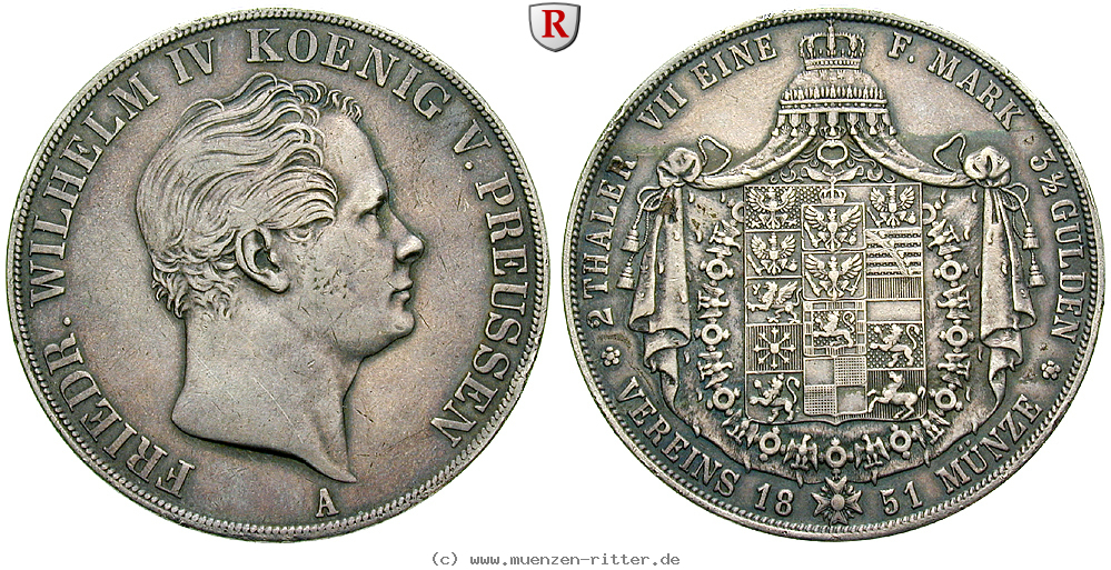 Klicken Sie auf das Bild um es auf Ihrem Rechner zu speichern brandenburg-preussen-friedrich-wilhelm-iv-vereinsdoppeltaler/60851.jpg