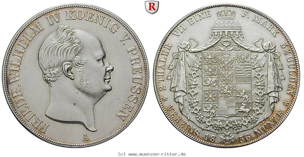 Klicken Sie auf das Bild um es auf Ihrem Rechner zu speichern brandenburg-preussen-friedrich-wilhelm-iv-vereinsdoppeltaler/69517.jpg