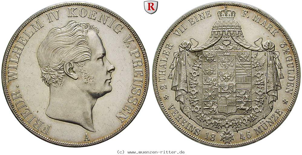 Klicken Sie auf das Bild um es auf Ihrem Rechner zu speichern brandenburg-preussen-friedrich-wilhelm-iv-vereinsdoppeltaler/72682.jpg