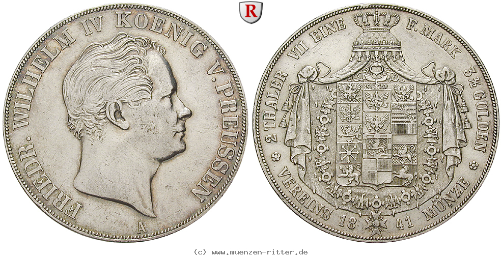 Klicken Sie auf das Bild um es auf Ihrem Rechner zu speichern brandenburg-preussen-friedrich-wilhelm-iv-vereinsdoppeltaler/76465.jpg