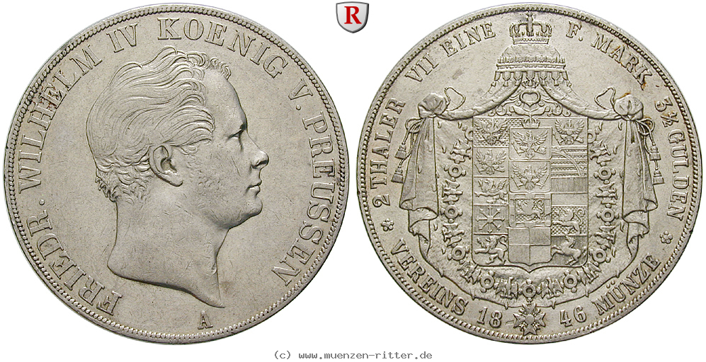 Klicken Sie auf das Bild um es auf Ihrem Rechner zu speichern brandenburg-preussen-friedrich-wilhelm-iv-vereinsdoppeltaler/80491.jpg