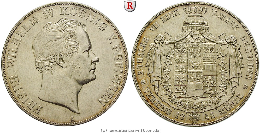 Klicken Sie auf das Bild um es auf Ihrem Rechner zu speichern brandenburg-preussen-friedrich-wilhelm-iv-vereinsdoppeltaler/88257.jpg