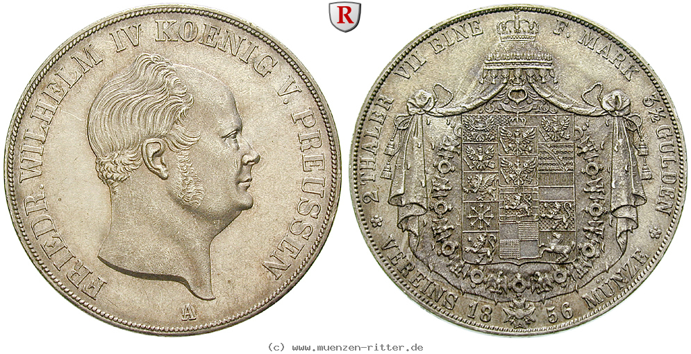 Klicken Sie auf das Bild um es auf Ihrem Rechner zu speichern brandenburg-preussen-friedrich-wilhelm-iv-vereinsdoppeltaler/88262.jpg