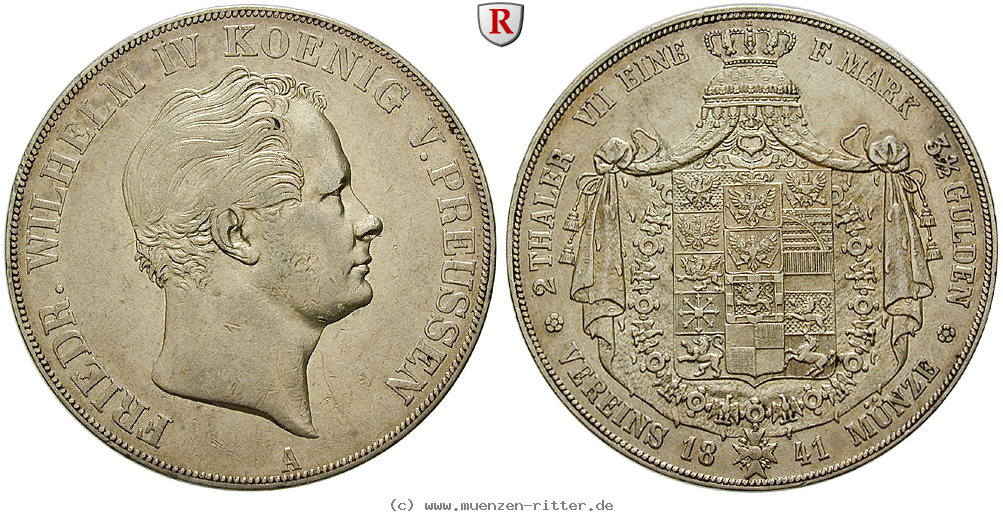 Klicken Sie auf das Bild um es auf Ihrem Rechner zu speichern brandenburg-preussen-friedrich-wilhelm-iv-vereinsdoppeltaler/89059.jpg