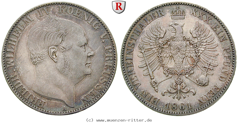Klicken Sie auf das Bild um es auf Ihrem Rechner zu speichern brandenburg-preussen-friedrich-wilhelm-iv-vereinstaler/26957.jpg