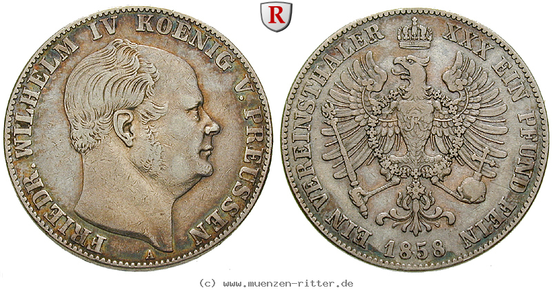 Klicken Sie auf das Bild um es auf Ihrem Rechner zu speichern brandenburg-preussen-friedrich-wilhelm-iv-vereinstaler/61591.jpg