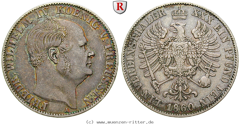 Klicken Sie auf das Bild um es auf Ihrem Rechner zu speichern brandenburg-preussen-friedrich-wilhelm-iv-vereinstaler/83642.jpg