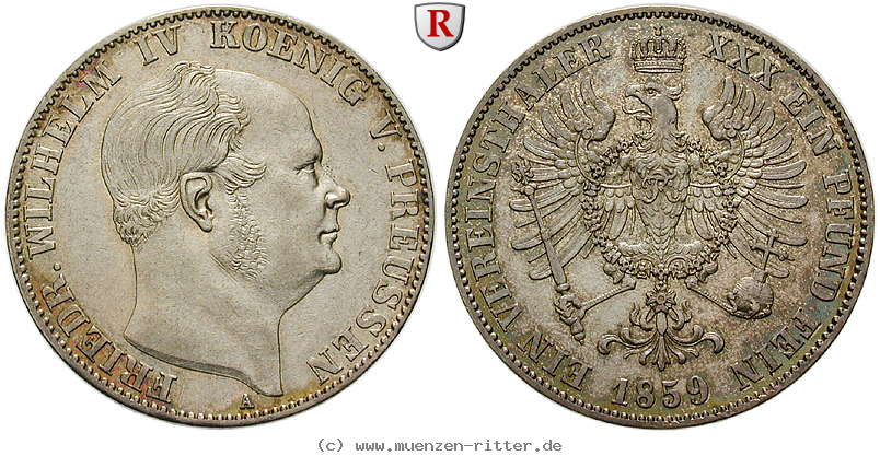 Klicken Sie auf das Bild um es auf Ihrem Rechner zu speichern brandenburg-preussen-friedrich-wilhelm-iv-vereinstaler/90690.jpg