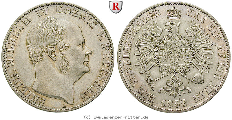 Klicken Sie auf das Bild um es auf Ihrem Rechner zu speichern brandenburg-preussen-friedrich-wilhelm-iv-vereinstaler/eadt6738.jpg
