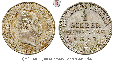 Klicken Sie auf das Bild um es auf Ihrem Rechner zu speichern brandenburg-preussen-wilhelm-i-1-2-silbergroschen/54591.jpg