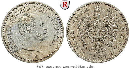 brandenburg-preussen-wilhelm-i-1-6-taler/85145.jpg