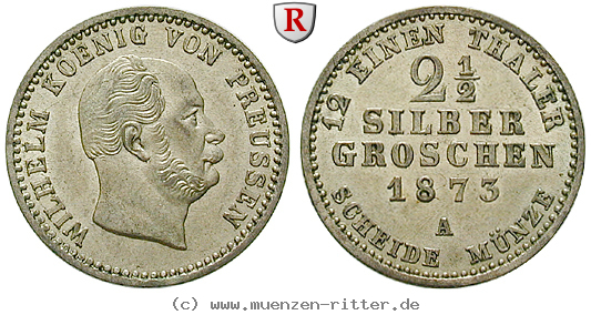 Klicken Sie auf das Bild um es auf Ihrem Rechner zu speichern brandenburg-preussen-wilhelm-i-2-1-2-silbergroschen/54579.jpg