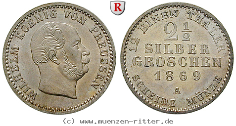 Klicken Sie auf das Bild um es auf Ihrem Rechner zu speichern brandenburg-preussen-wilhelm-i-2-1-2-silbergroschen/70398.jpg
