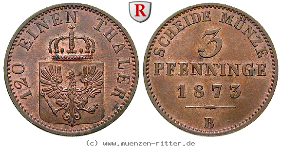 Klicken Sie auf das Bild um es auf Ihrem Rechner zu speichern brandenburg-preussen-wilhelm-i-3-pfennig/54513.jpg