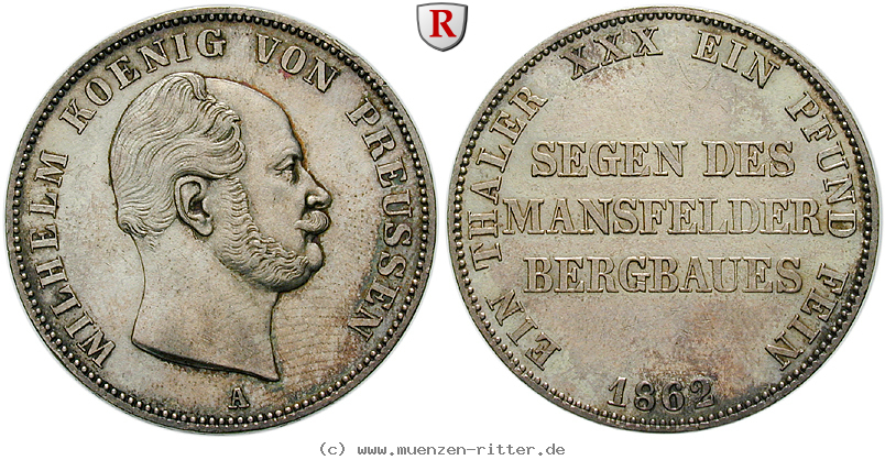 Klicken Sie auf das Bild um es auf Ihrem Rechner zu speichern brandenburg-preussen-wilhelm-i-ausbeutetaler/90694.jpg