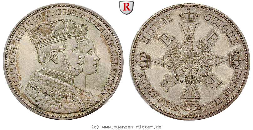 Klicken Sie auf das Bild um es auf Ihrem Rechner zu speichern brandenburg-preussen-wilhelm-i-kroenungstaler/eadt2408.jpg