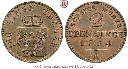 Klicken Sie auf das Bild um es auf Ihrem Rechner zu speichern brandenburg-preussen-wilhelm-i-pfennig/90796.jpg