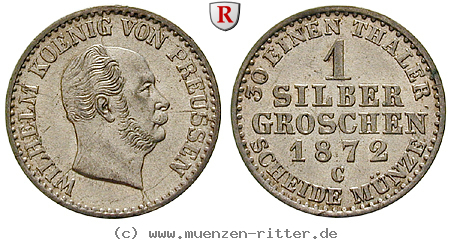 Klicken Sie auf das Bild um es auf Ihrem Rechner zu speichern brandenburg-preussen-wilhelm-i-silbergroschen/102040.jpg