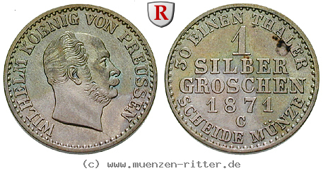 Klicken Sie auf das Bild um es auf Ihrem Rechner zu speichern brandenburg-preussen-wilhelm-i-silbergroschen/21662.jpg