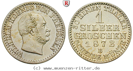 Klicken Sie auf das Bild um es auf Ihrem Rechner zu speichern brandenburg-preussen-wilhelm-i-silbergroschen/54589.jpg