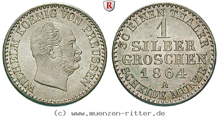 Klicken Sie auf das Bild um es auf Ihrem Rechner zu speichern brandenburg-preussen-wilhelm-i-silbergroschen/66745.jpg