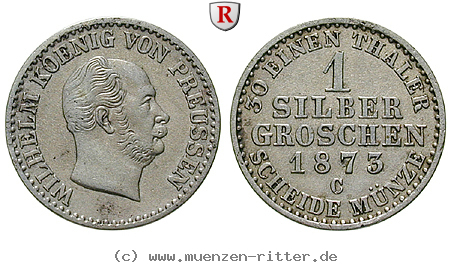 Klicken Sie auf das Bild um es auf Ihrem Rechner zu speichern brandenburg-preussen-wilhelm-i-silbergroschen/85484.jpg