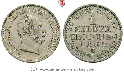 Klicken Sie auf das Bild um es auf Ihrem Rechner zu speichern brandenburg-preussen-wilhelm-i-silbergroschen/85959.jpg