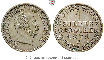 Klicken Sie auf das Bild um es auf Ihrem Rechner zu speichern brandenburg-preussen-wilhelm-i-silbergroschen/85960.jpg