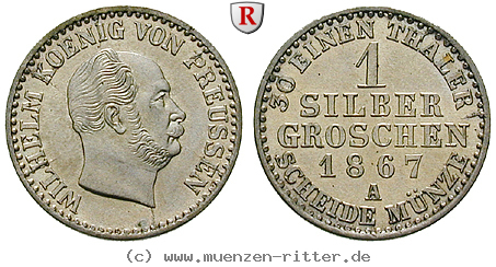 Klicken Sie auf das Bild um es auf Ihrem Rechner zu speichern brandenburg-preussen-wilhelm-i-silbergroschen/86715.jpg