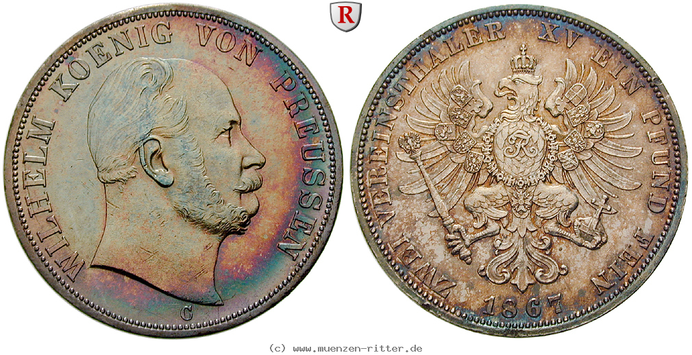 Klicken Sie auf das Bild um es auf Ihrem Rechner zu speichern brandenburg-preussen-wilhelm-i-vereinsdoppeltaler/26981.jpg
