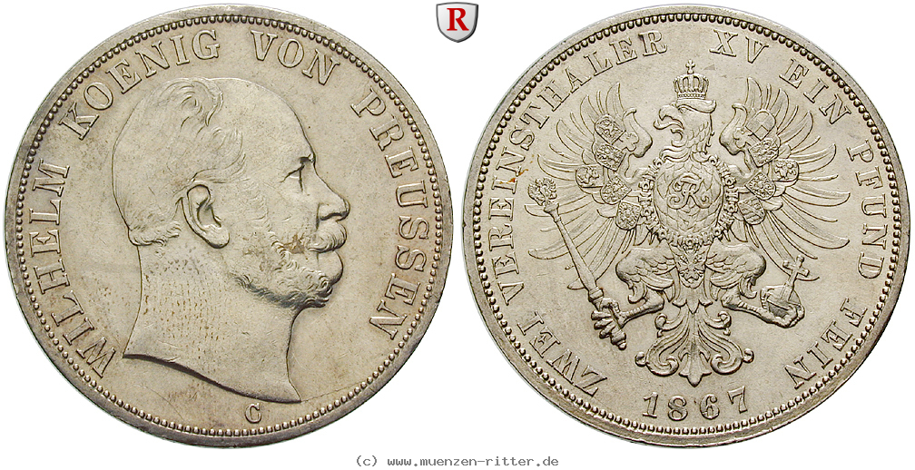 Klicken Sie auf das Bild um es auf Ihrem Rechner zu speichern brandenburg-preussen-wilhelm-i-vereinsdoppeltaler/39735.jpg
