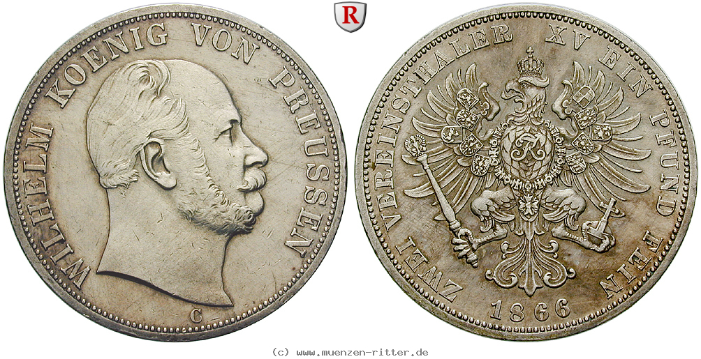 Klicken Sie auf das Bild um es auf Ihrem Rechner zu speichern brandenburg-preussen-wilhelm-i-vereinsdoppeltaler/68985.jpg