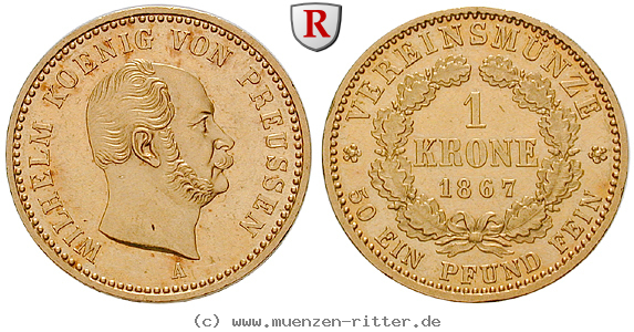 Klicken Sie auf das Bild um es auf Ihrem Rechner zu speichern brandenburg-preussen-wilhelm-i-vereinskrone/18545.jpg