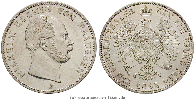 Klicken Sie auf das Bild um es auf Ihrem Rechner zu speichern brandenburg-preussen-wilhelm-i-vereinstaler/19075.jpg